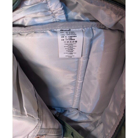 Himawari Womens Back Pack With Organizing Pockets & Adjustable Straps, Grn/Ora - Picture 7 of 7